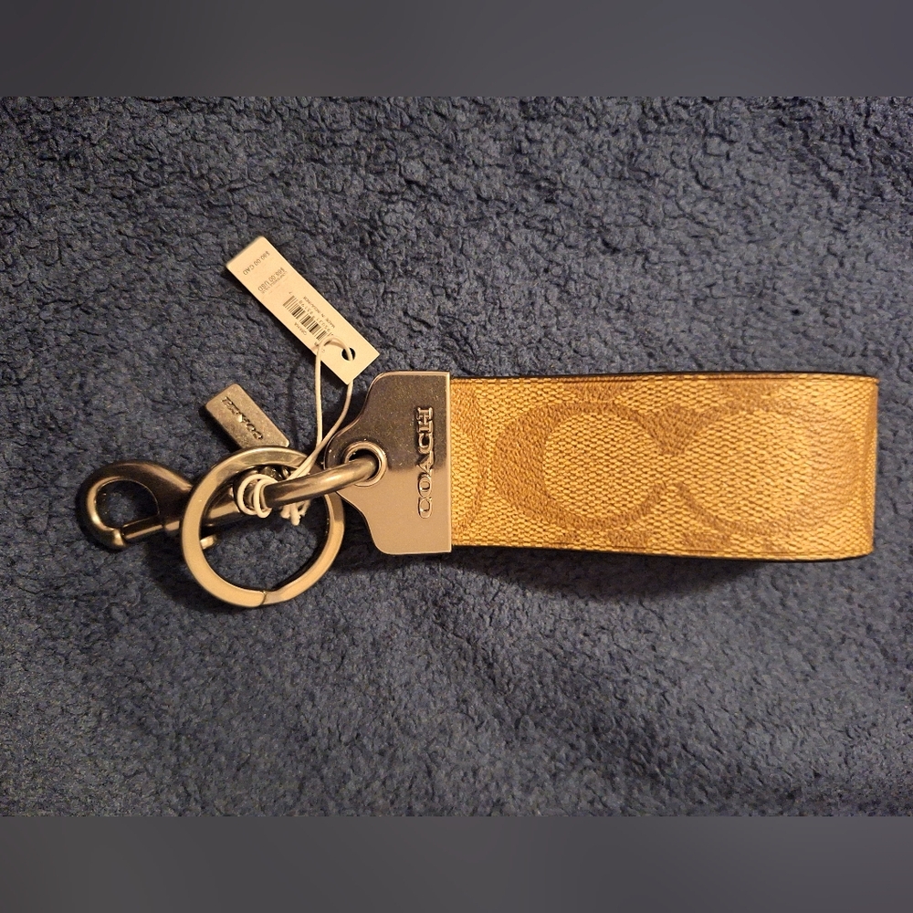 Coach Gold Keychain